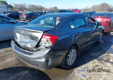 2012 Honda Civic Ex z USA, uszkodzony, nr VIN 19XFB2F81CE076674